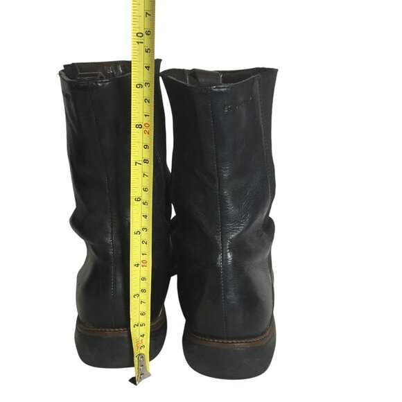 Stonefly Mens Black Leather Ankle Boots Size 8.5/42 Pull On - Picture 10 of 11